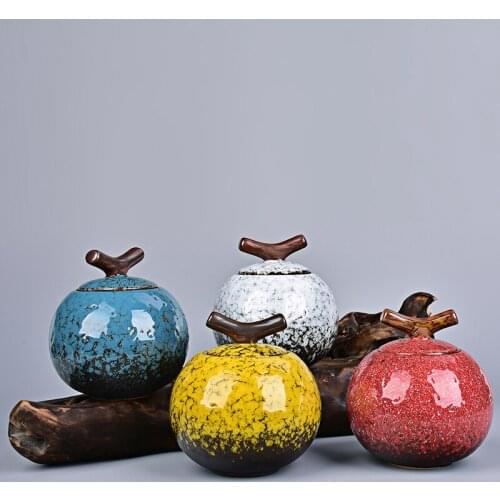 Branch Ceramic Memorial Keepsake Pet Urns - Extra Small Holds Up to 20 Cubic Inches of Ashes Soil Color Cremation Urn for Ashes