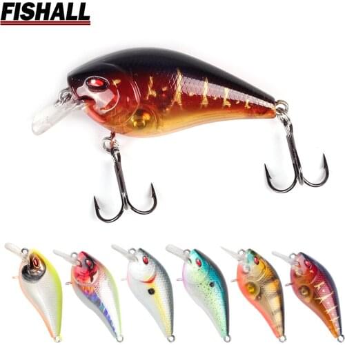 Square Bill Crank Wobbler 50mm 8.5g 55mm 10g Floating Depth 0.8m 1.0m Rattle Sound Fishing Lure for Bass Pike fishing bait