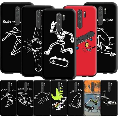 Funny Sport Skate Board Case for Redmi Note 9s 9 8 7 10 10s 10T K40 9T 9C 9A 10X Pro Prime NFC