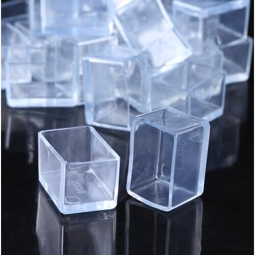 24 Clear Rubber Feet Cups Table Chair Leg Protect Covers Tips Anti Slip Furniture Legs End Cap Plugs Home Office Floor Protector
