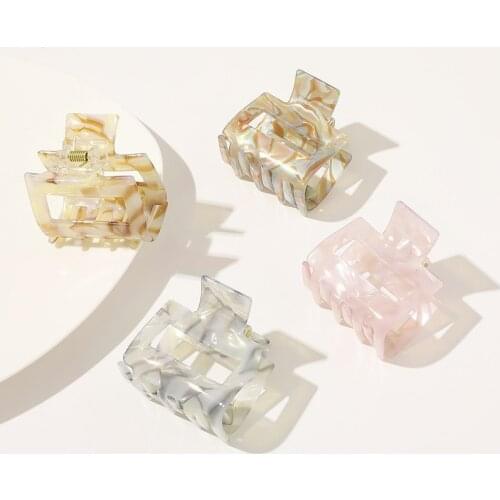 2020 New Claw Clip for Women Leopard Acetate Hair Claw Acrylic Hair Clamp Clip Crab for Hair Accessories for Girls Hair Headwear