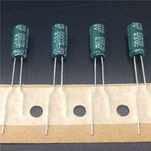 10pcs 220uF 6.3V SUNCON(SANYO) CZ Series 5x11mm 6.3V220uF Aluminum Electrolytic capacitor
