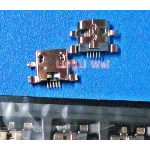 10pcs Mini connector Micro USB connector 5pin heavy plate connector for Asus Mobile phone charging end plug charging jack