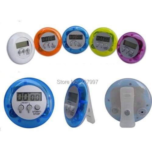 100pcs/lot digital kitchen timer Kitchen helper Mini Digital LCD Kitchen Count Down Clip Timer Alarm Free shipping
