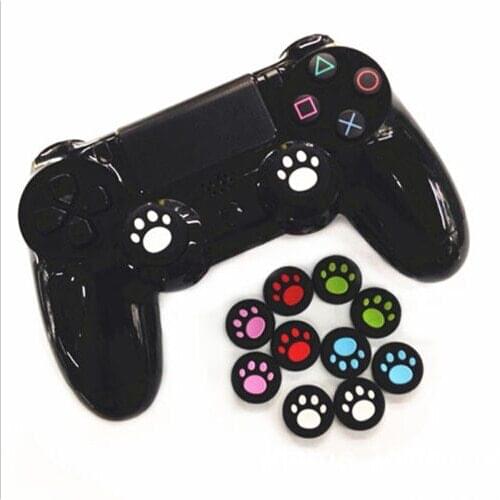 2 Pcs Cat Paw Rubber Silicone Game Handle Joystick Thumb Stick Grip Cap For Xbox One/360 PS3 PS4