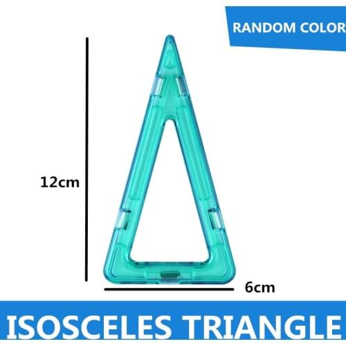 20Pcs/lot Isosceles Triangle Magnetic Toy Bricks and 3D Magnetic Building Blocks Matched Toy Bricks Kids Birthday Gifts School