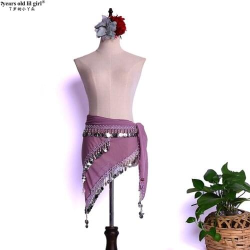 2021Belly Dance Hip Belt Waist Egypt Triangle Silver Chain Scarf Women BM201