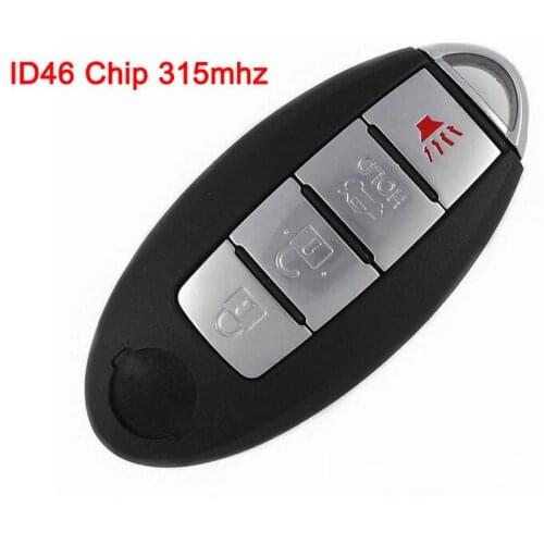 3/4 Buttons Car Remote Key 315Mhz for Old Nissan Cube Juke Versa Note X-Trail Qashaqai Sunny Juke Altima TIIDA Murano Maxima