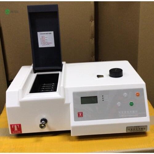 721Visible Spectrometer Wavelength 325-1050nm UV Spectrophotometer Tester Precision UV-Vis Photometer with Analyser Cuvette Kit