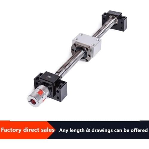 Fast deliver Ball screw set 2010 with nut +support BKBF15/ EKEF15/FKFF15+nut holder+coupling for CNC