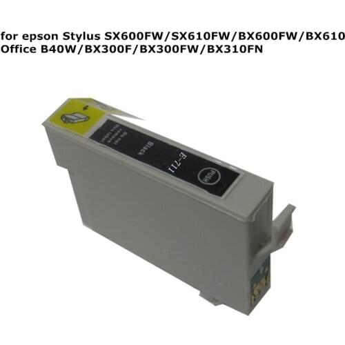 10pcs T071171 Black compatible ink cartridge For EPSON Stylus SX600FW SX610FW BX600FW BX610FW Office B40W BX300F BX300FW BX310FN