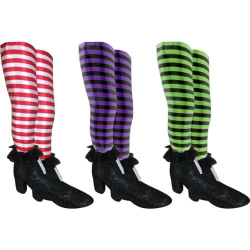 Halloween Witch Legs Yard Decor Props Indoor Outdoor Decoration Pranks Funny Things Halloween Decorations