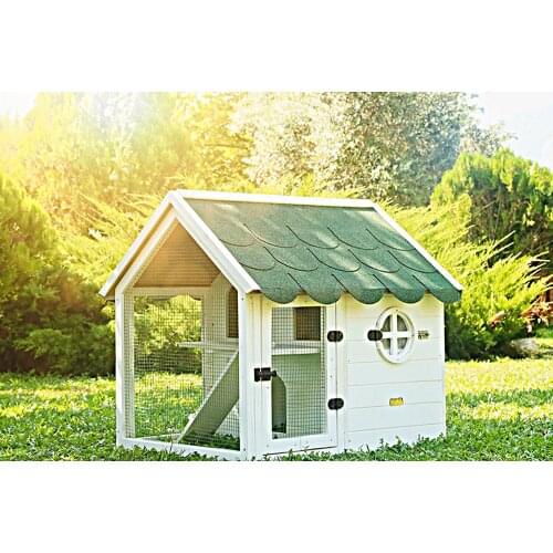 Mandu Wooden Rabbit House, Rodent Cage Cages and Ladders, Rabbit Accessories, Rabbit Cage, pet Chest