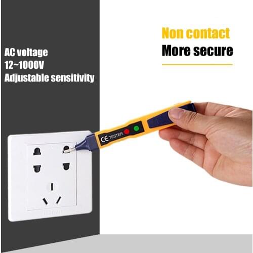 AC Voltage Detector Meter Tester Pen Non-contact Alarm Electric Indicator Sensor Test Pencil Electrician Tools