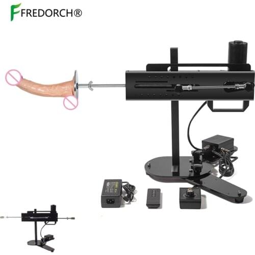 FREDORCH New Arrivals 120W VAC-U-LOCK Sex Machines for Adults,Fuckmachine for Woman with Suction Cup and Big Flesh Dildo(F16)