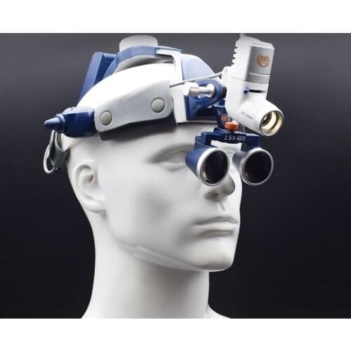 CE/FDA Surgical Medical Headlight 5WLED Headlamp HeadLight Lam+2.5/3.5X Dental Loupes Binocular Magnifier Plastic Surgery Pets