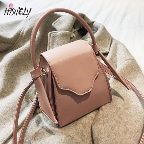 HISUELY Hot Sale New Women PU Leather Handbags Retro simple dumplings Bucket Shoulder Bags Messenger Bag High Quality BG530 Q3