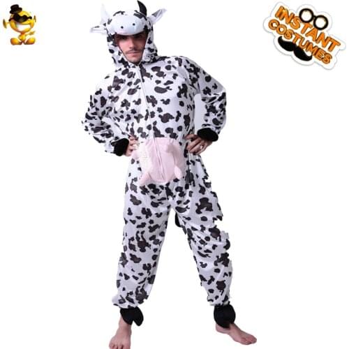 Cow Cosplay Costumes New Arrival Funny Cow Jumpsuit for Carnival Party Using Cute Cow Pajamas Fancy Dress