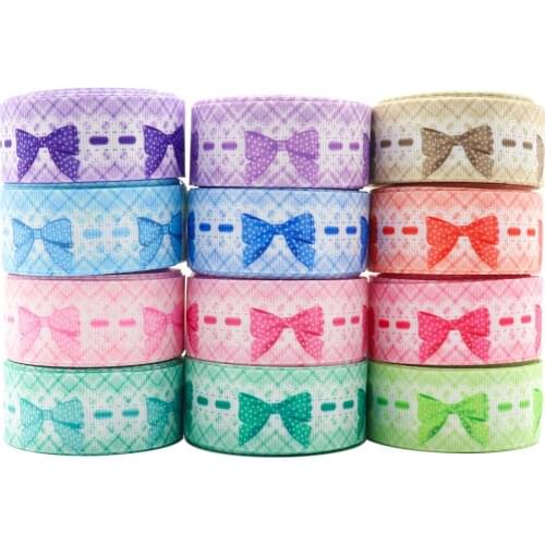 10 Yards 1-1.5'' 25MM/38MM Bow Printed Grosgrain Ribbons For Hair Bows DIY Handmade Materials Y2021020304