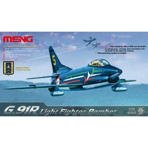 Meng Model 1/72 DS-004 Fiat G.91R Light Fighter-Bomber Kit
