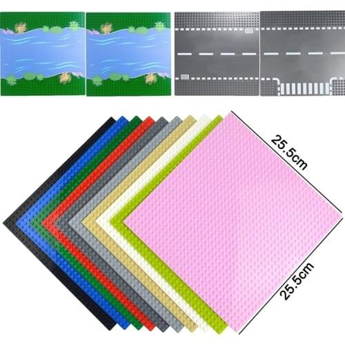 32*32 Dots Classic Base Plates Bricks Compatible All Brands City Road baseplate Board Bricks Seabeach Base Plate Building Blocks