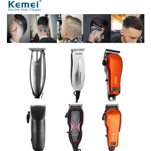 Professional Powerful Hair Clipper Corded Electric Clippers Mens Trimmer Precision Hair Trimmer Haircut Styling Tool Set 37D