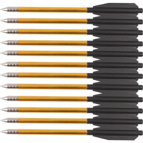 Shooting Arrow Outdoor Hunting Aluminum Tip Bolt 6.5" Length Arrow Archery Sport 50lb/80lb Cross Precision Arrow Accessories