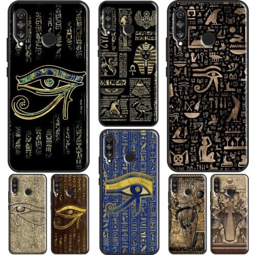 Sacred Eye of Horus Egypt Fresco Case For Huawei P30 Lite P40 P20 Pro P Smart Z 2019 2021 Mate 20 10 Lite TPU Phone Cover