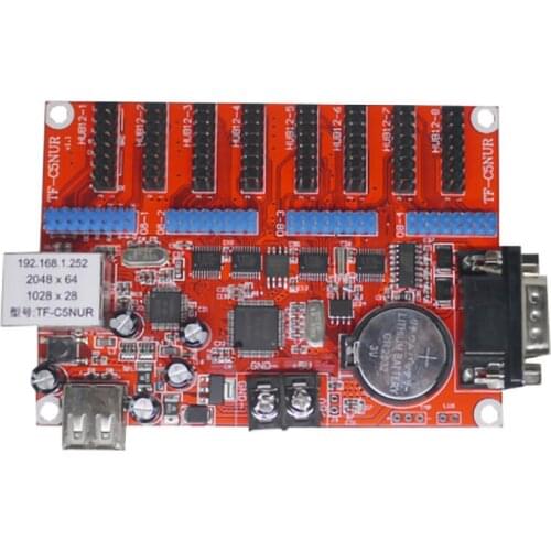 TF-C6NUR(TF-C5NUR) Ethernet+USB+Serial ports communication led display screen controller card