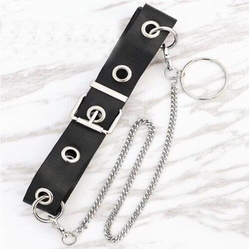 Street Long ring Chain Belt Rock Punk Trousers Hipster Pant Jean Keychain Ring Clip Keyring HipHop Tassel Chain waist Belt