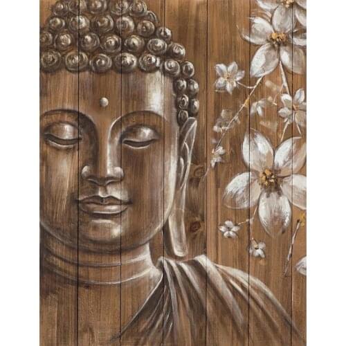 Buddha head,diamond embroidery,mosaic,wall decor,DIY,rhinestone,pasted,diamond painting,cross stitch,needle gifts--1-LH050