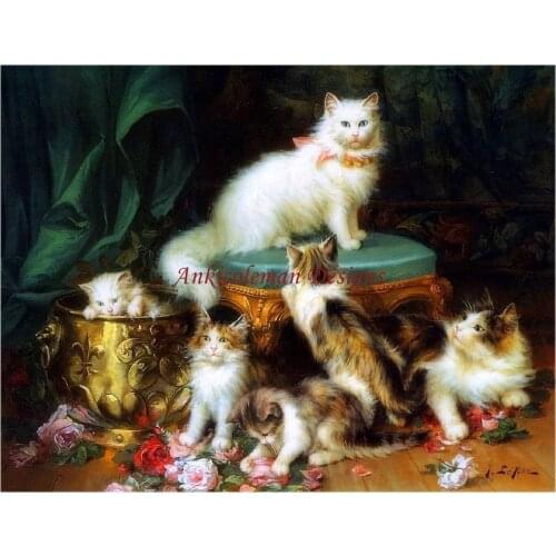 Embroidery Counted Cross Stitch Kits Needlework - Crafts 14 ct DMC Color DIY Arts Handmade Decor - White Queen