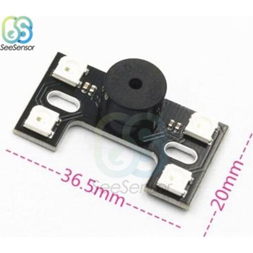 WS2812B LED Tail Light With Loud Buzzer FC Control & TX Control Dual Modes For FPV Racer Multicopters Racing Drone Quadcopter