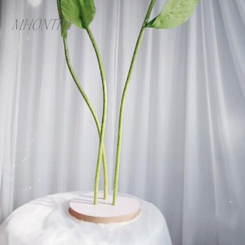 130cm PVC Large Flower Pole for Wedding Backdrops Decoration Road Guide Flower Stem Base Mall Window Display