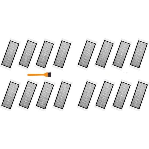 16 Pack Replacement Hepa Filters Compatible For Xiaomi Roborock S4 S5 S6 E2 E3 E4 E20 E25 E35 S50 S65 Accessories Kit