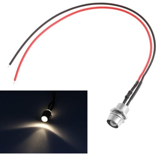 1x LED Indicateur Lumière Pilot Dash Directionnel Voiture Moto Bateau 12V Rouge E7CA