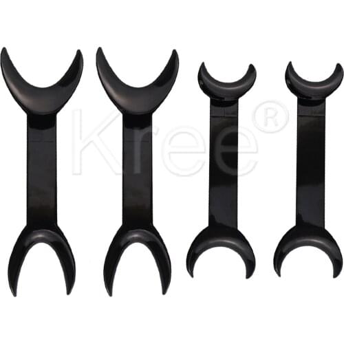 2/4 PCS Dental Tool T-Shape Intraoral Cheek Lip Retractor Opener Double Head Orthodontic Teeth Mouth Opener Size Small+Large