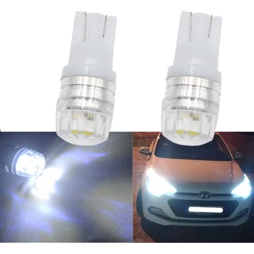 2X T10 W5w Blue White Car Parking Auto Led Wedge Turn Signal Light Side Marker Lamp Tail Light Backup Bulb License Plate Lights