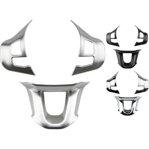 3Pcs/Set Car Steering Wheel Decoration Cover Trim Sticker Fit for Peugeot 2008 208 308 2014-2018