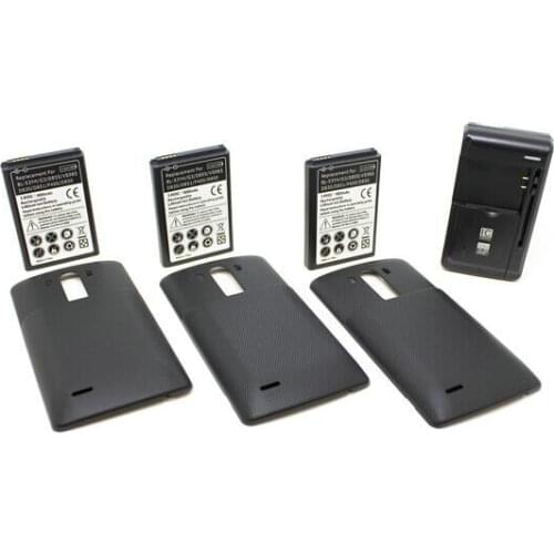 3x 6800mAh Extended Battery + 3 Optional Color Cover + Universal Charger For LG G3 BL-53YH G3 D855 F400 D830 D850 VS985 D851