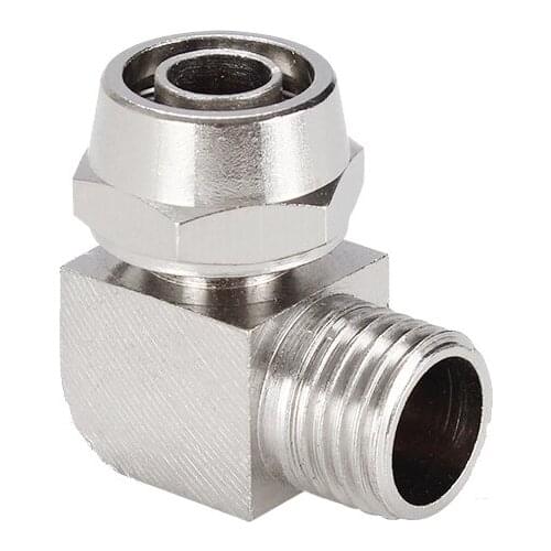4mm 6mm 8mm 10mm 12mm X M5 1/8" 1/4" 3/8" 1/2" BSP Male Elbow Pneumatic Fast Twist Tube Pipe Fitting Quick Coupler Connector