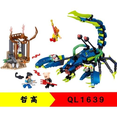 480PCS QL1639 Building Blocks Journey To The West Series Vs. Scorpion Model Childrens Educational Toy Gifts