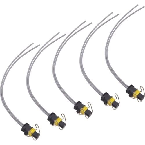5Pcs Car Turbo VGT Solenoid & IPR Pigtail Connector Fit for Ford F E Series Powerstroke 6.0L 7.3L Diesel F-250 F-550 Navistar