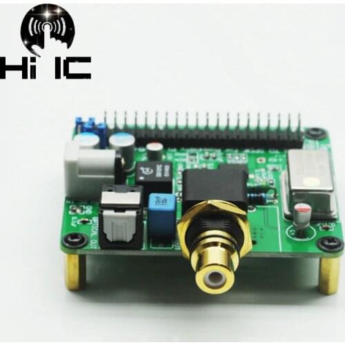 I2S Coaxial HiFi DAC DIGI Digital Audio Sound Card WM8804G Expansion Board Decode Board Encoder for Raspberry pi3 pi2 B+ 3B+ 4B