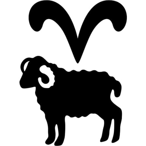 CS-10479# Aries Zodiac Sign Vinyl Decal Car Sticker Waterproof Auto Decors on Truck Bumper Rear Window