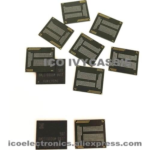 KMQ310006M-B417 eMMC 16+1 16GB EMCP NAND flash memory IC chip BGA221 Used 100% Tested Good