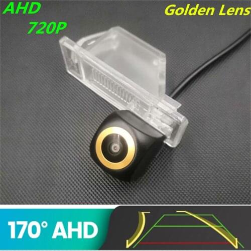 AHD 720P Golden Lens Trajectory Car Rear View Camera For Nissan Qashqai J10 2006~2013 X-Trail XTrail NV200 Vehicle Camera