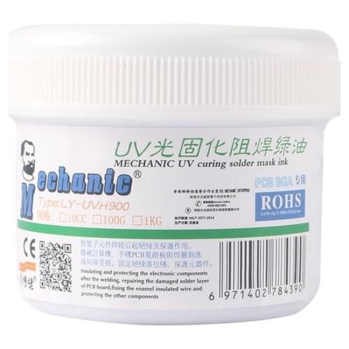 MECHANIC 100g PCB UV photosensitive inks green oil FLUX curable solder resist ink BGA mask Circuit board Insulation protection