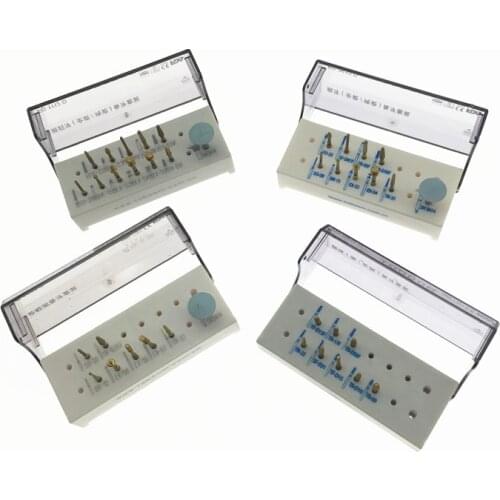 Dental lab burs Dental Teeth Polishing Drills preparation kit anterior posterior ceramics zirconia crown 5 Type