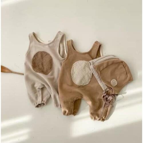 2021 new girls boys romper with hat cotton autumn fashion babys jumpsuit 6-24 month YU850